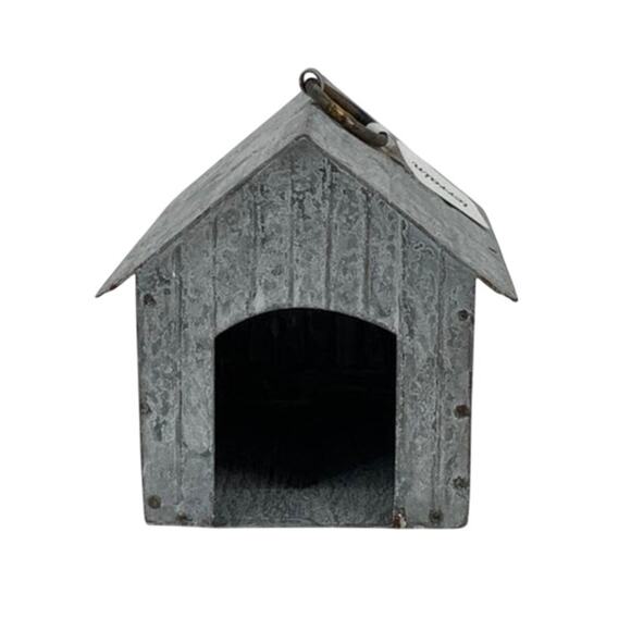 Terrain Zinc Miniature Handcrafted Dog House Ornament Anthropologie J19-5 - Picture 1 of 5